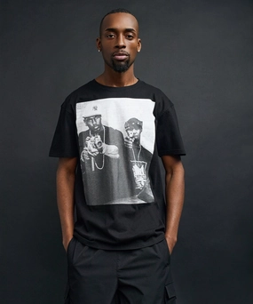 Bout It Street Short Sleeve Tee - Black Luxurious Feel Office Wear