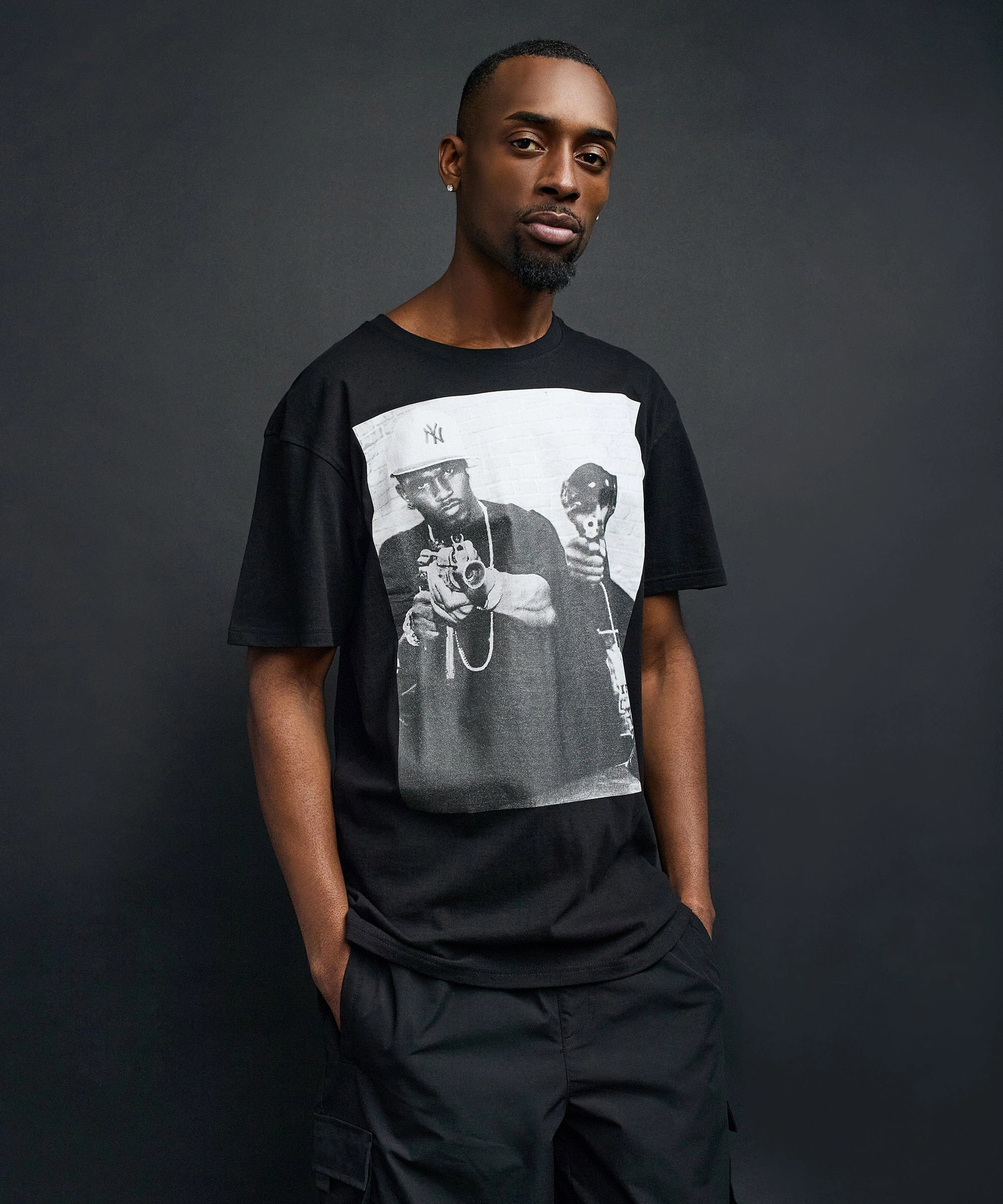 Bout It Street Short Sleeve Tee - Black WrinkleFree Structure