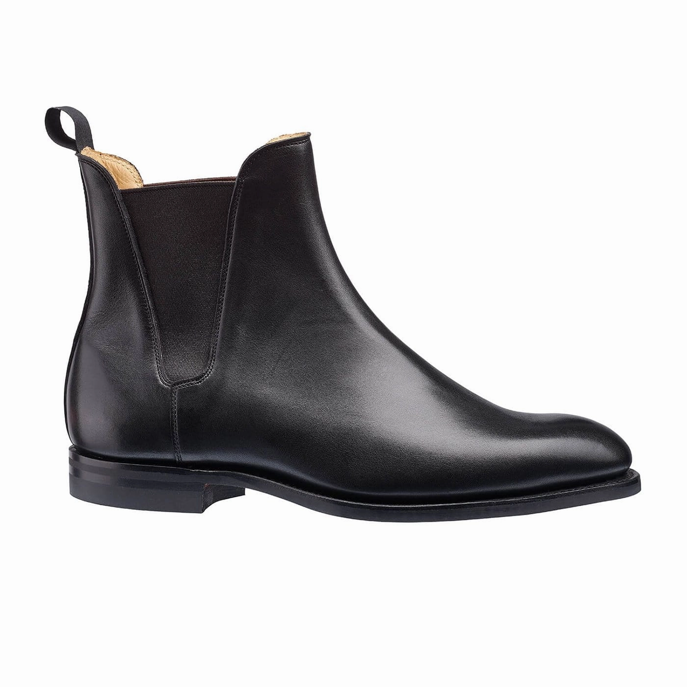 Square Toe Rachel Black Wax Calf