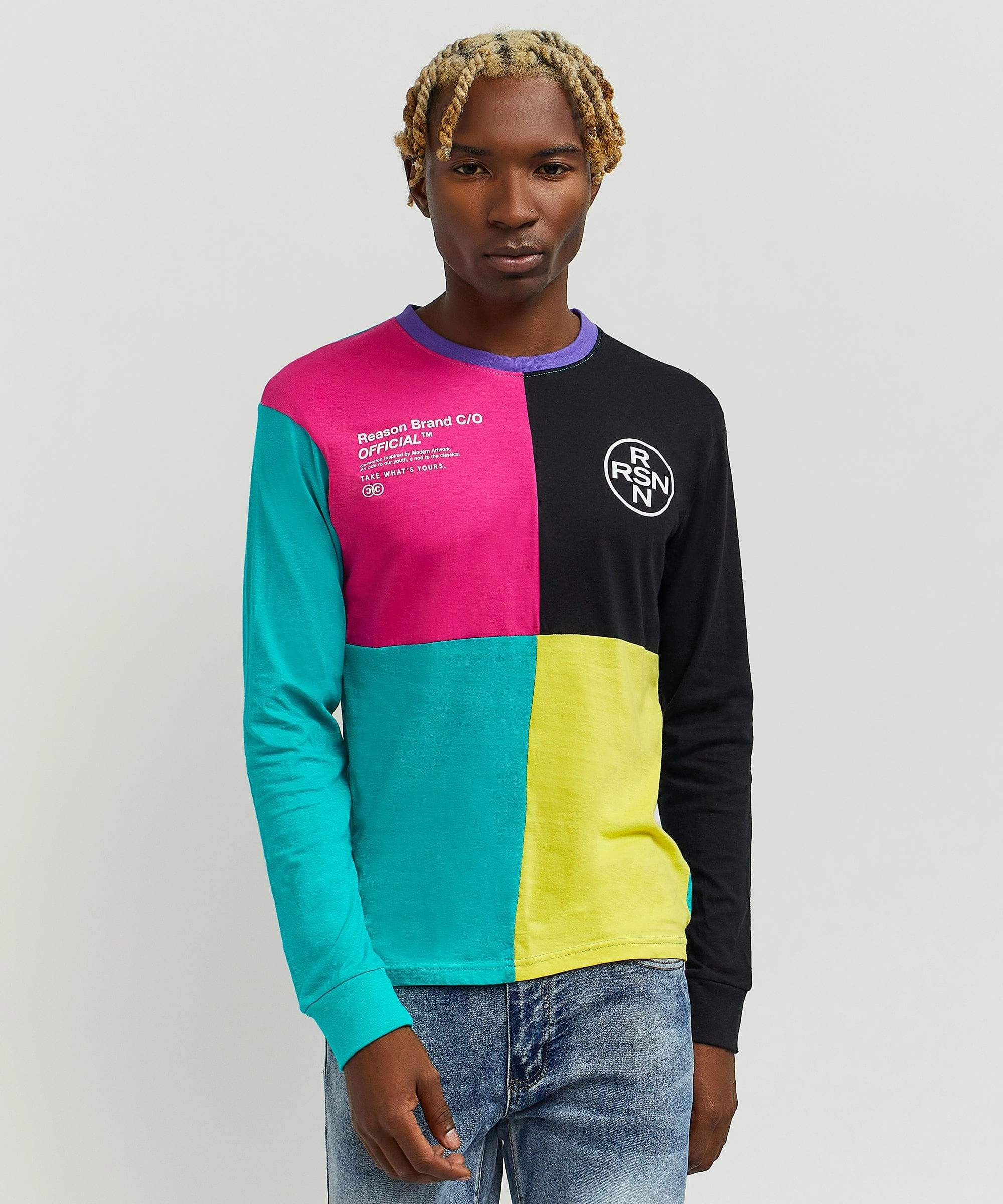 Nolan Long Sleeve Tee Chic Style Overlock Edging