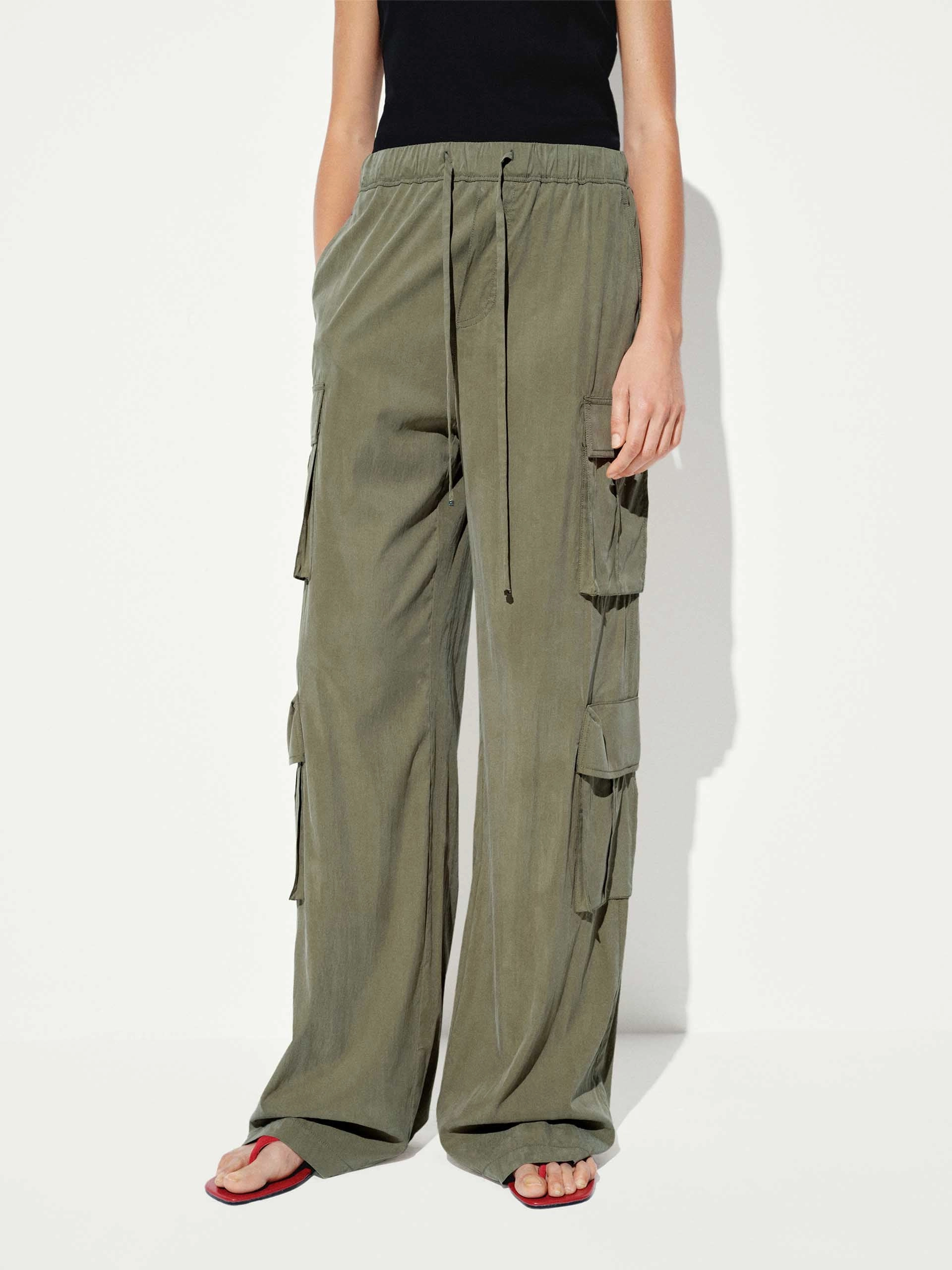Relaxed Cargo Straight Pants Comfy Ease