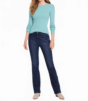 Fashion Knitwear Layered Knitwear Ribbed Sweater Tee In Aquamarine