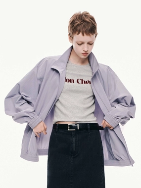 Relaxed Long Sleeves Coat Mid Length Design