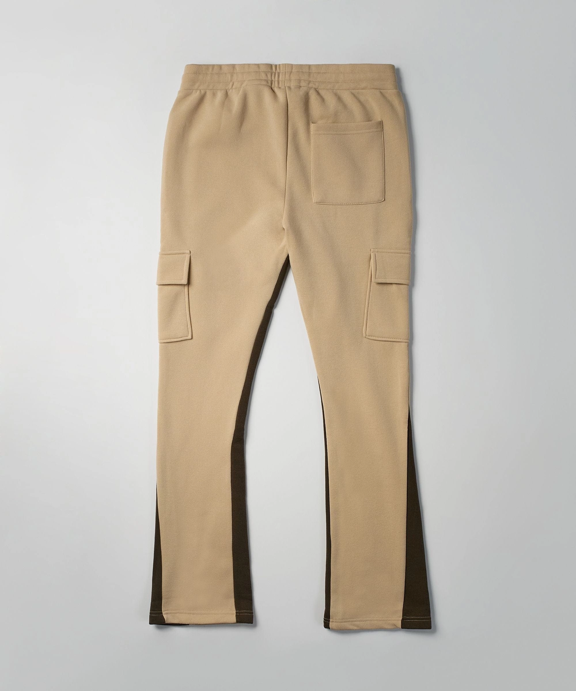 Flare Fleece Sweatpants - Beige Customizable length