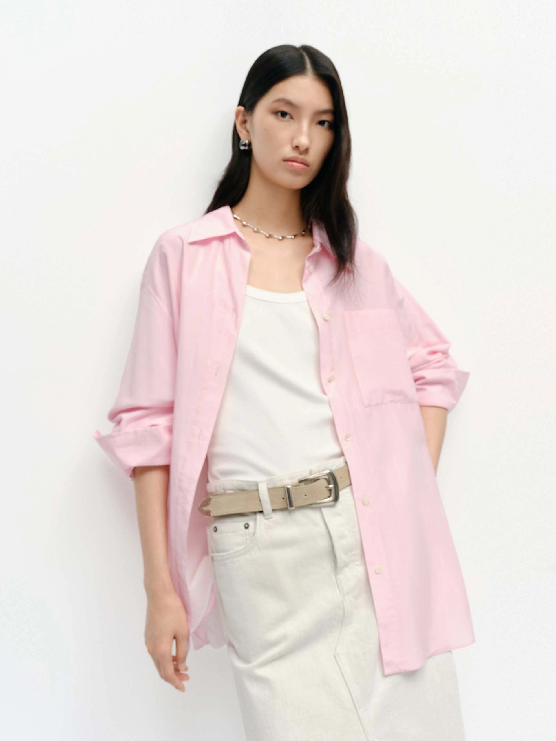 OversizedFit Relaxed Tailored Shirt