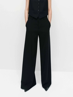 Tight Cut slim fit Relaxed Twill Wide Leg Pants