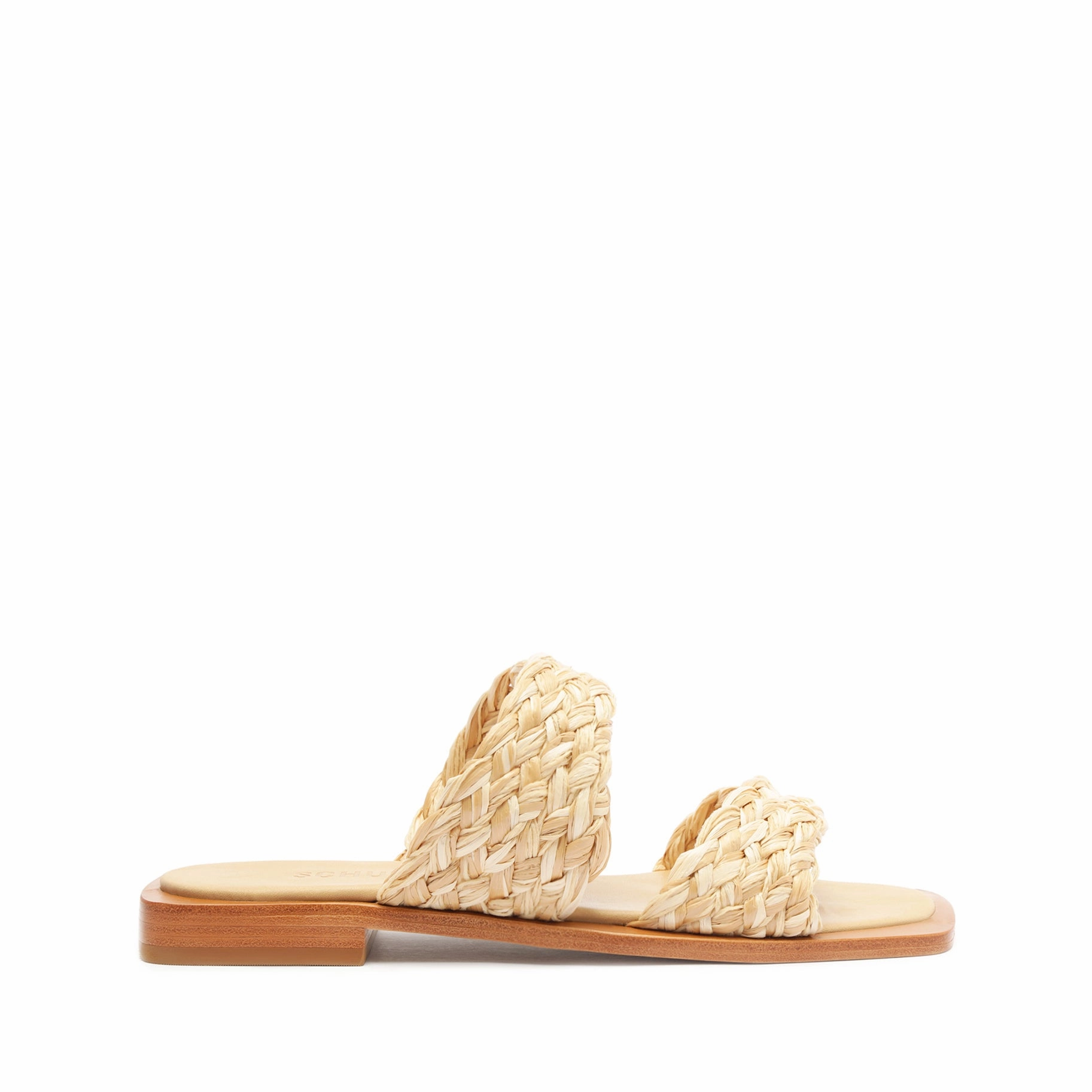 Amani Straw Flat Sandal Sea Glow Fashion Staple Shoes