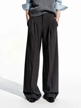 Light Wear Fit High Durability Thread Relaxed Wide Leg Trousers