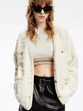 AntiSlipGrip Stretch Technology Textured V-neck Cardigan