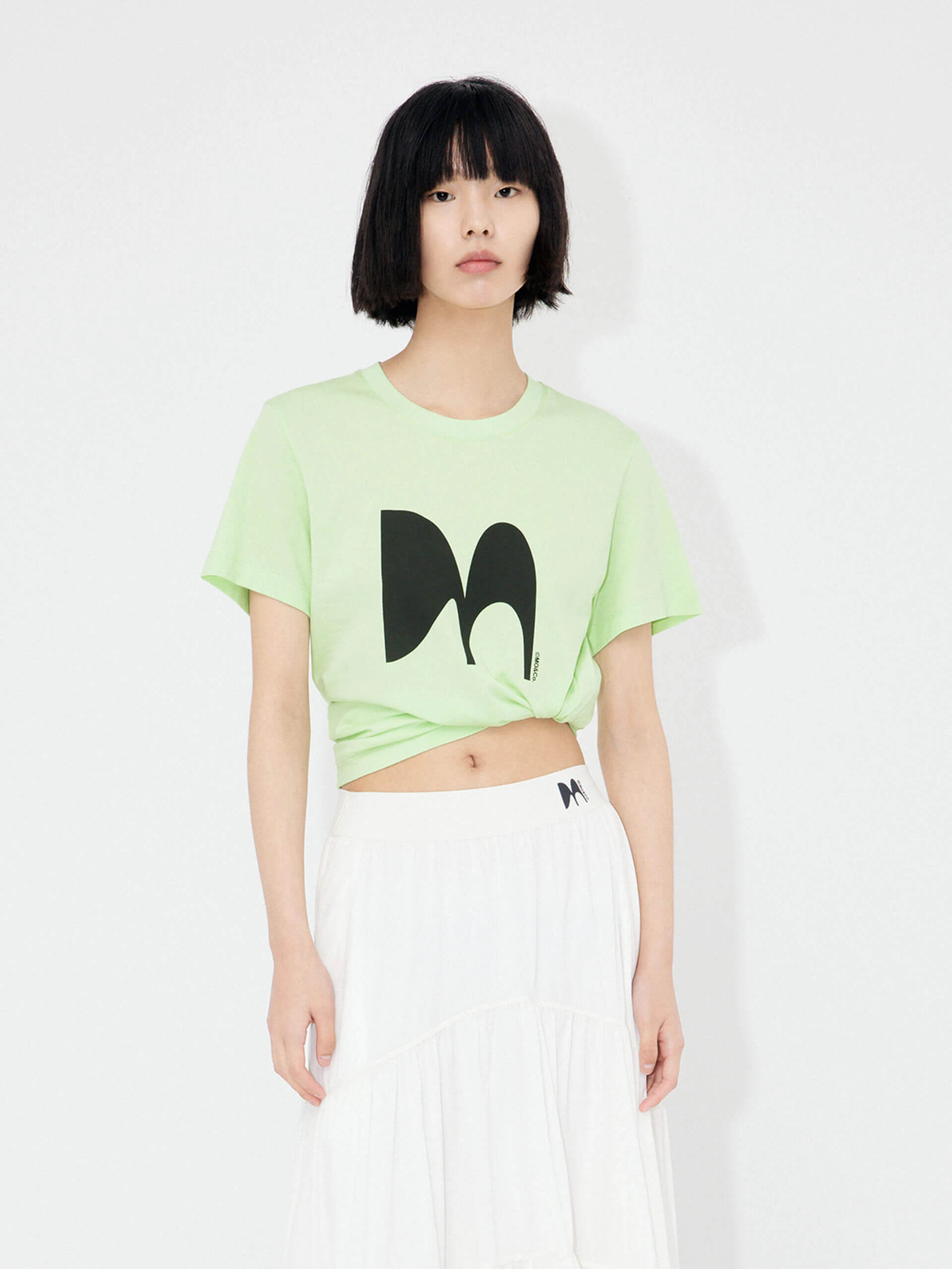 Logo Printed Cotton T-shirt Camping practicality