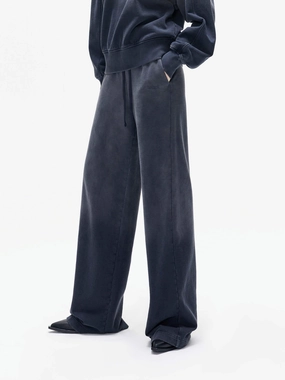Retro Drawstring Waist Pants Smart Motion Anti Static Fabric