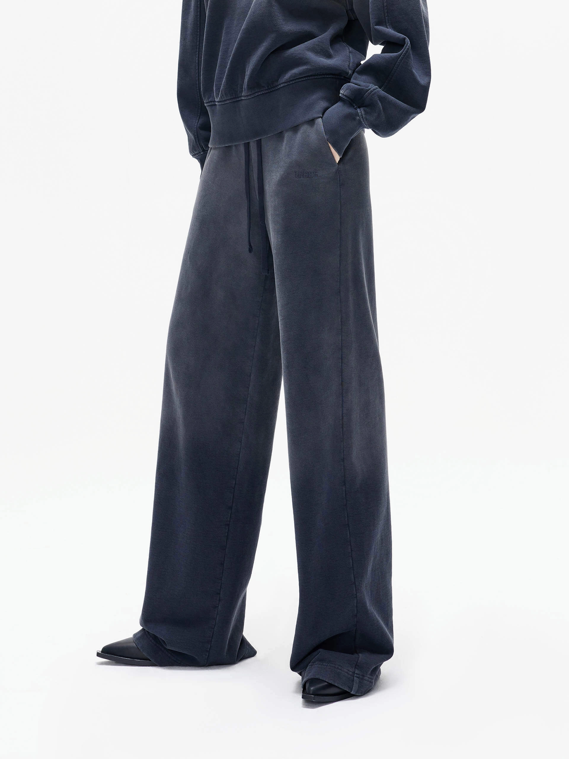 Retro Drawstring Waist Pants Smart Motion Anti Static Fabric