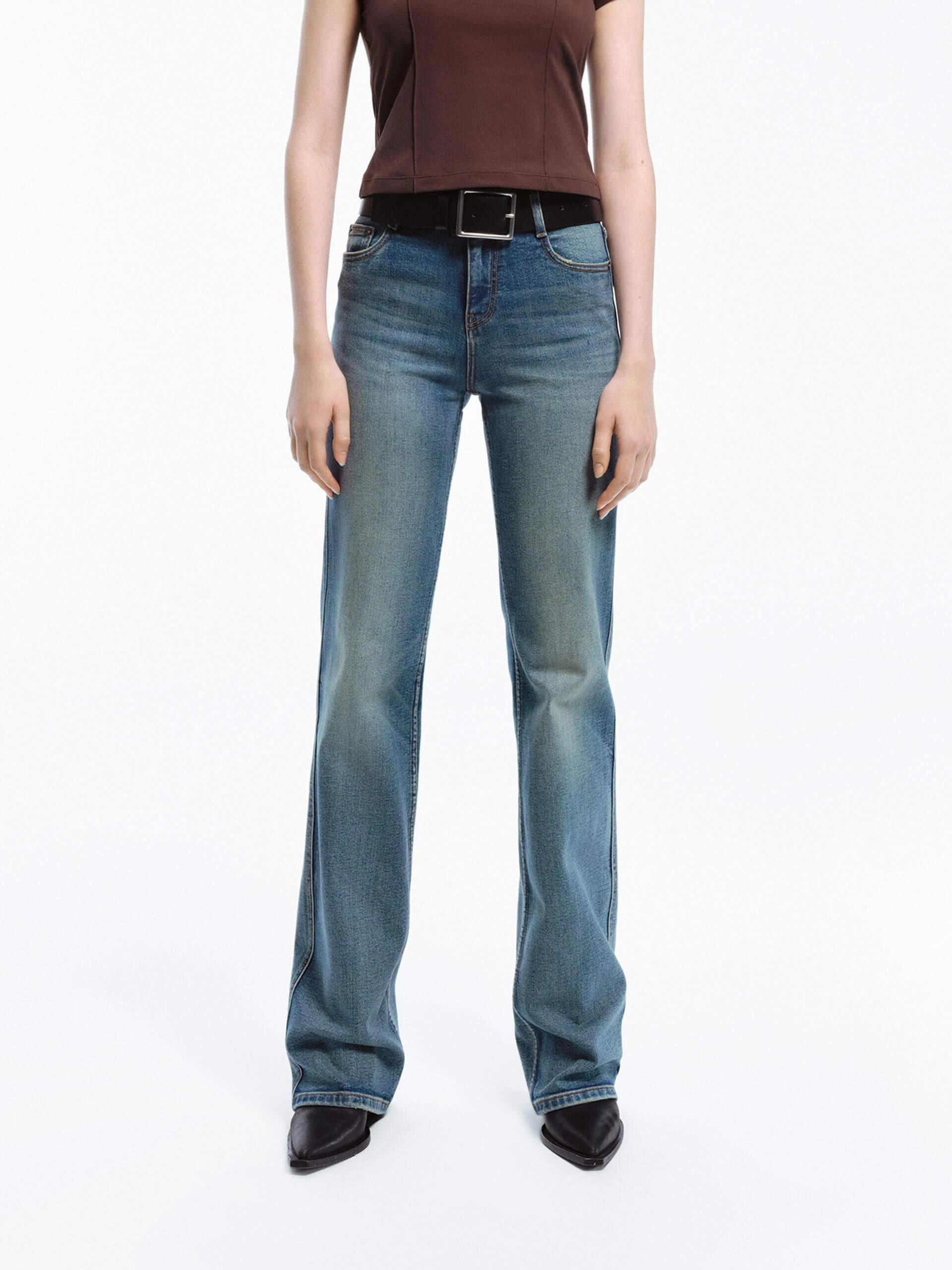 Artist Vibe Everyday Rainy Day Vintage Cotton Straight Jeans