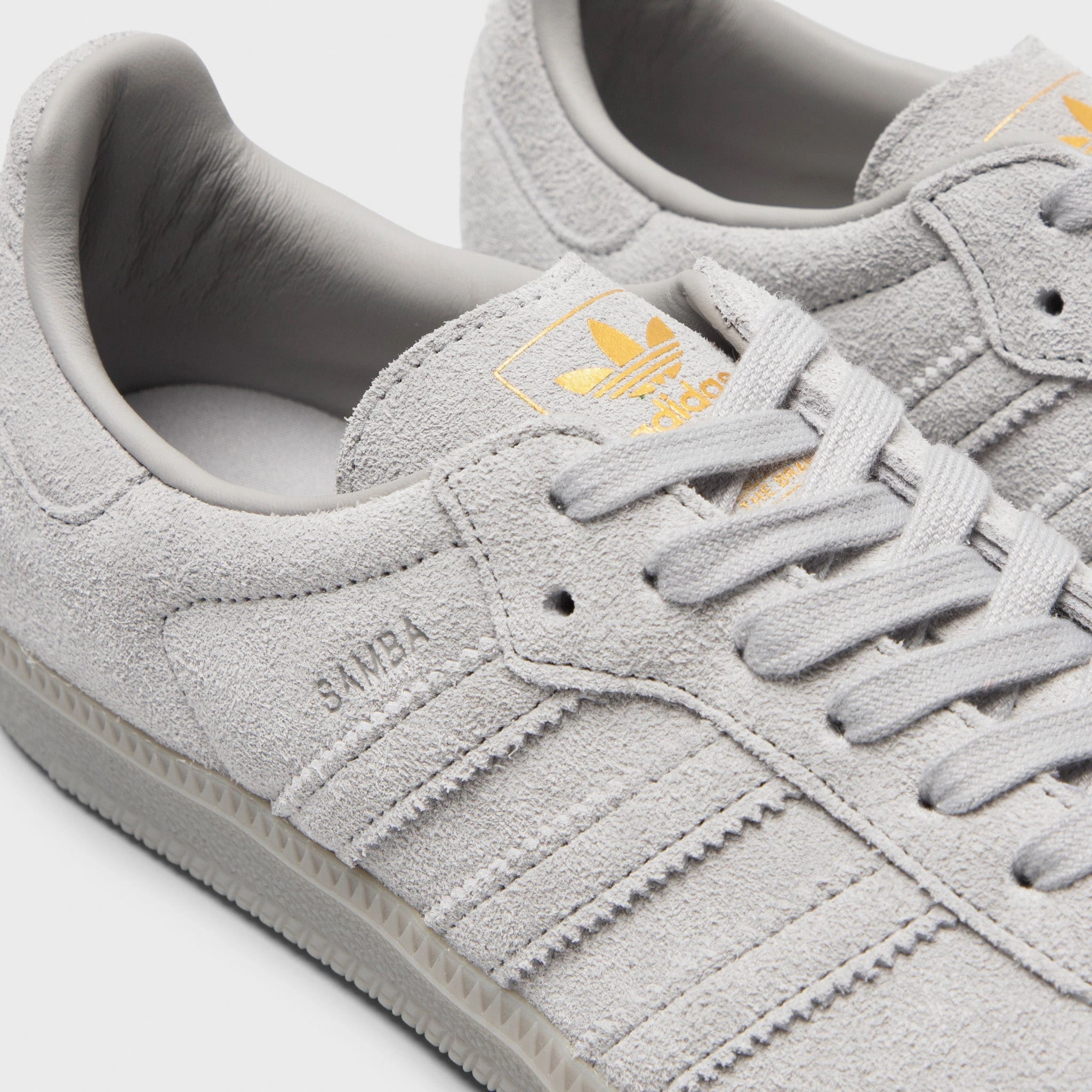 Carbon Fiber adidas Originals Samba OG Grey / White - Gold