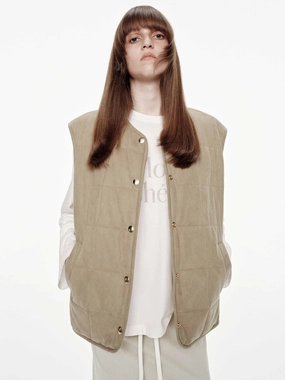 Cozy Fit Comfort Flex Fit Reversible Sleeveless Down Jacket