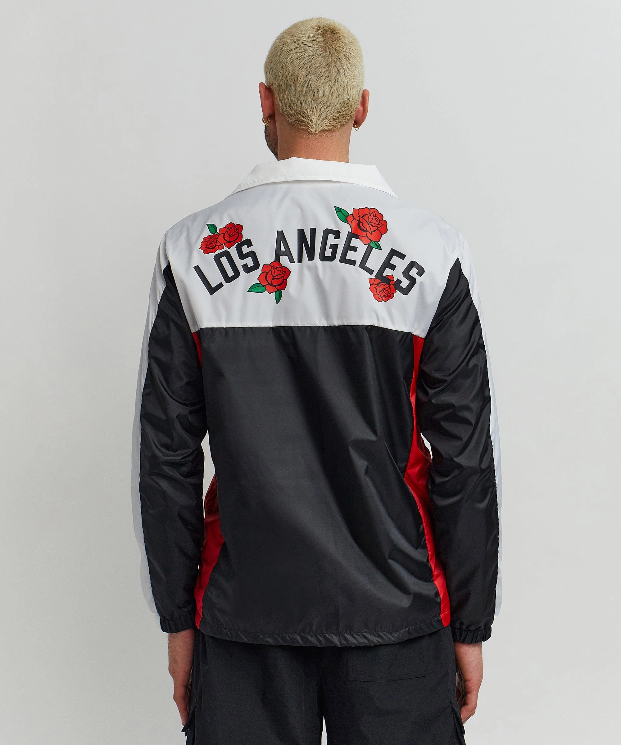 Los Angeles Coaches Jacket - Black Evening Chill Piece Hypoallergenic Padding