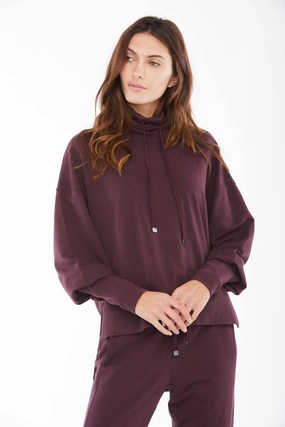 Cozy Comfort Juna Top In Berry