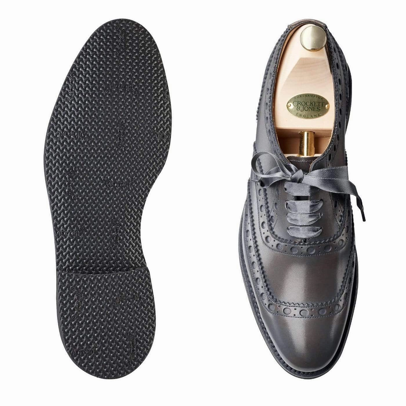 Fashionable Anna Grey Burnished Calf