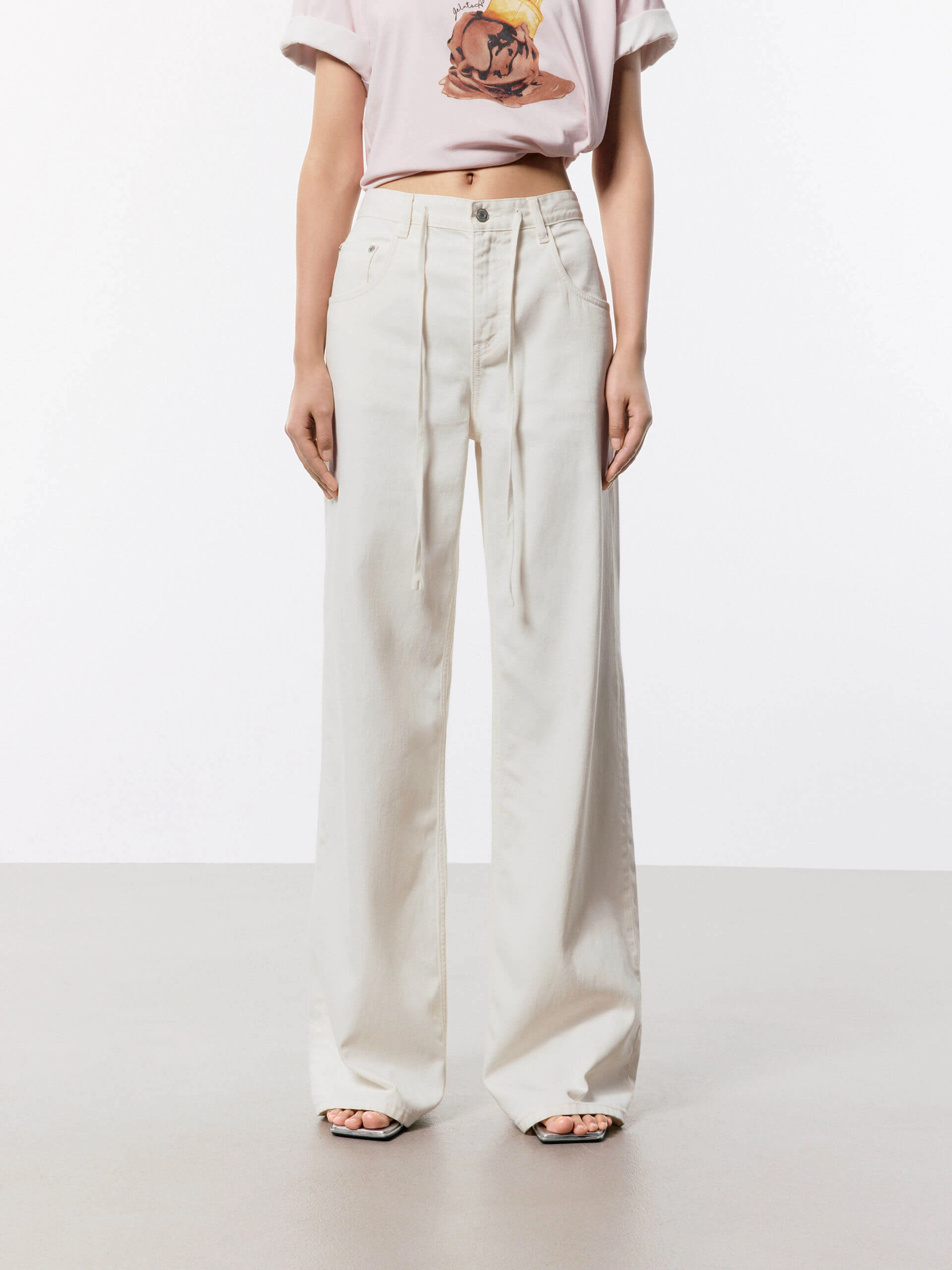 Work Ready Earthy Outfit Vibe Relaxed Fit Drawstring Jeans