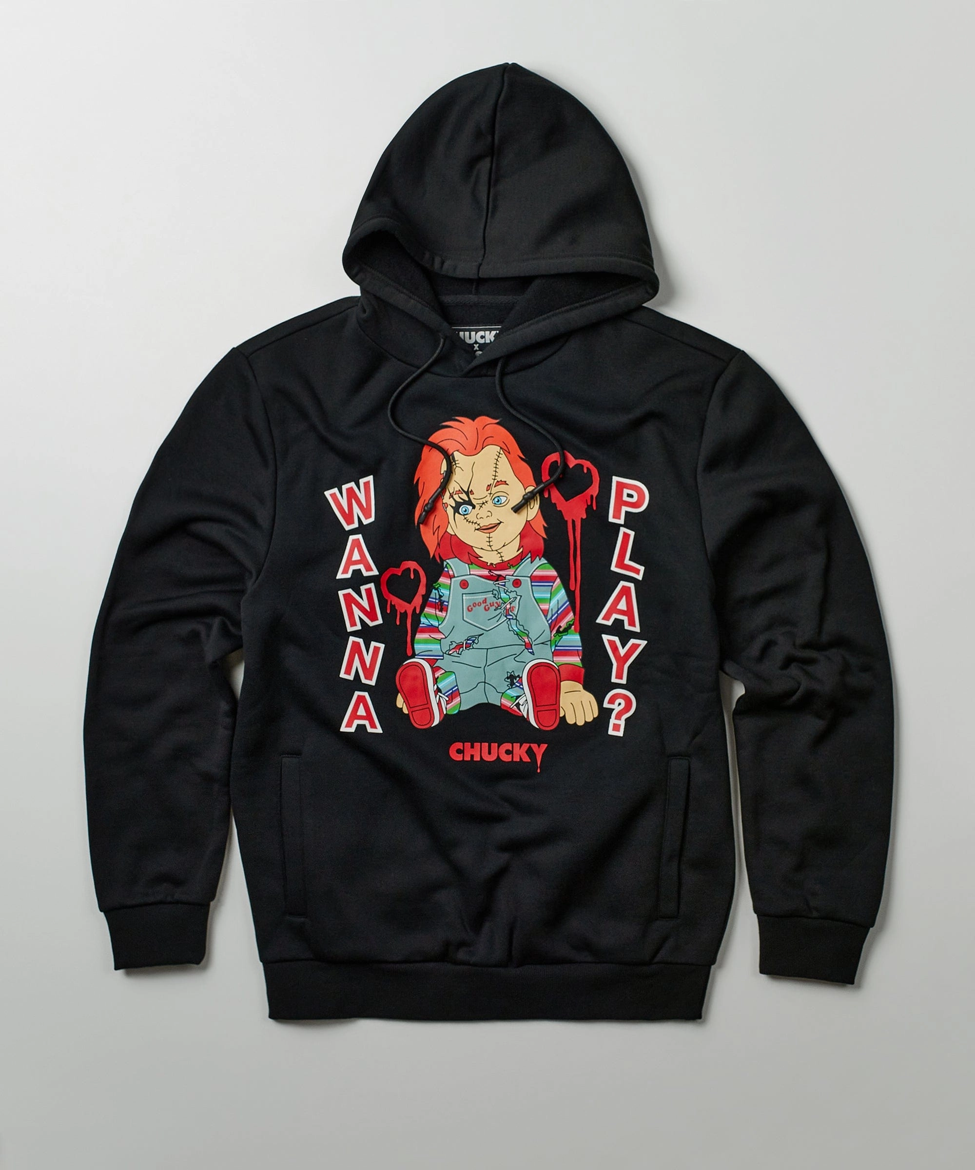 Chucky Blocks Graphic Print Hoodie Temperature Control Technology Classic Style