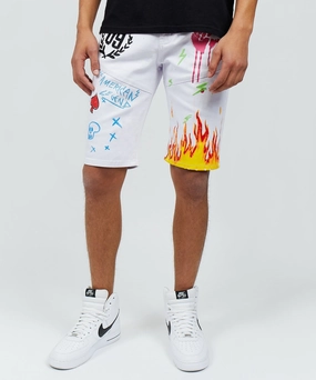 Beach Rider Denim Shorts Soft Knit Hypoallergenic Lining