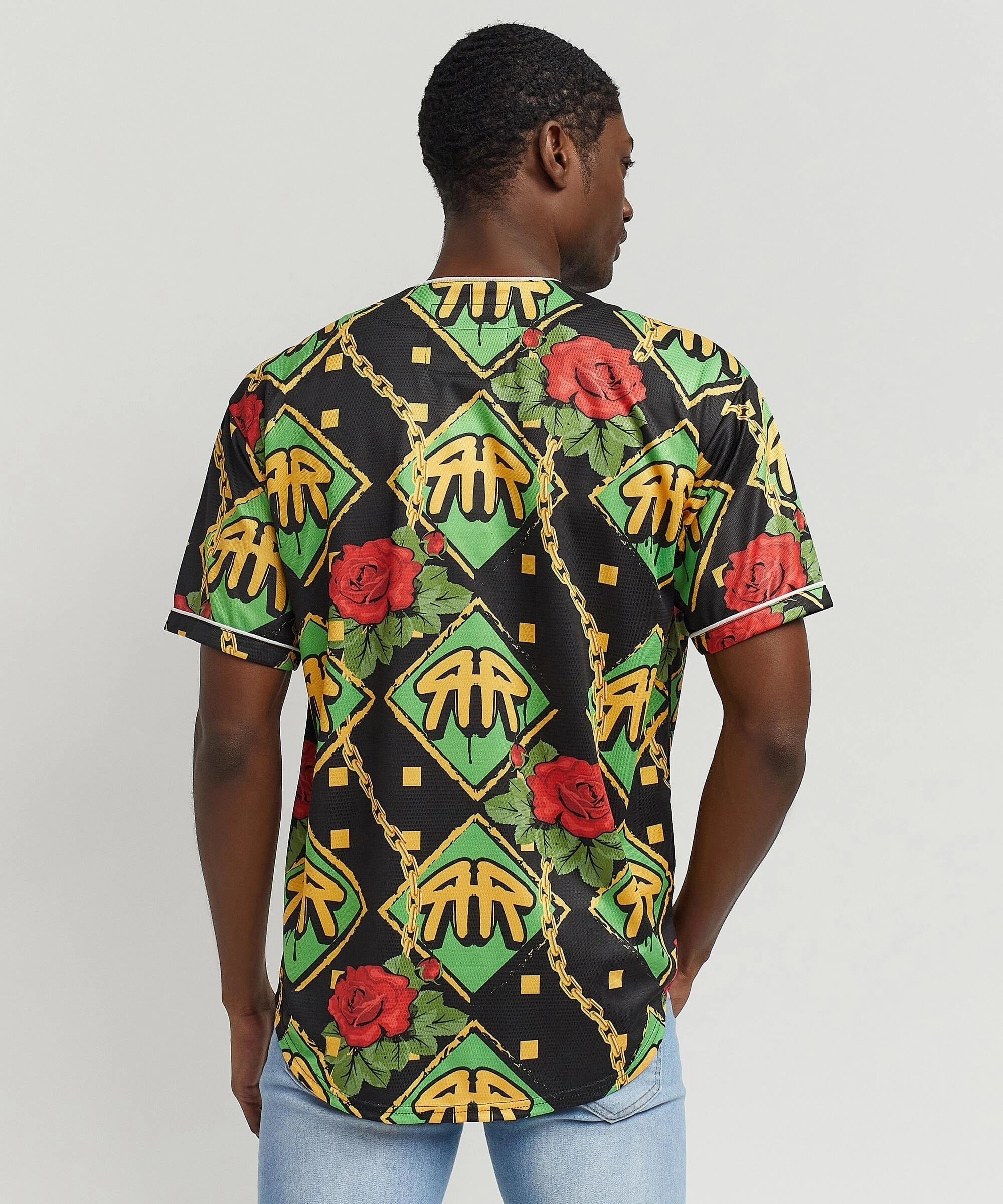 Eco Friendly Material Rose Fantasy Baseball Jersey