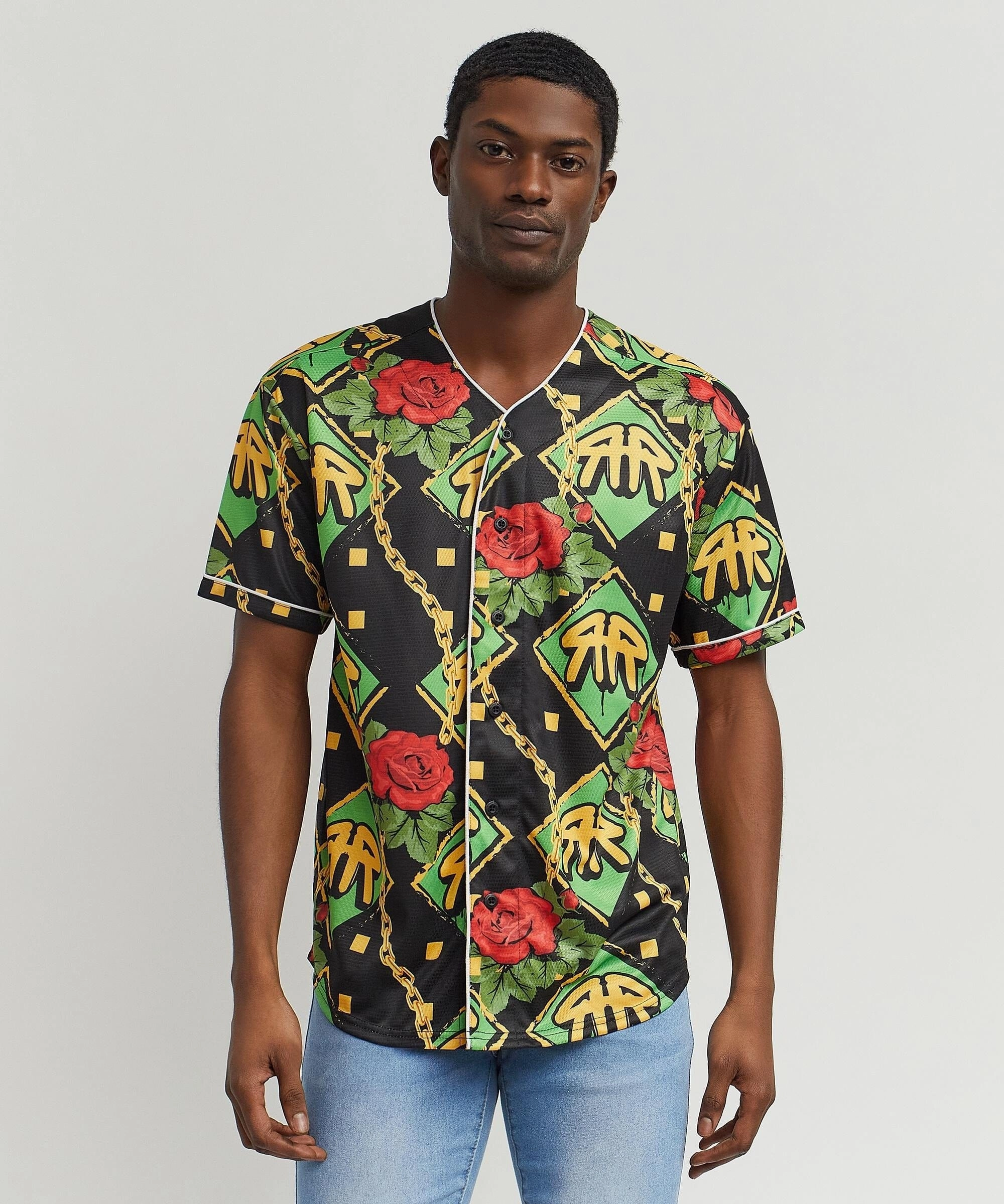 Soft Touch Texture Rose Fantasy Baseball Jersey