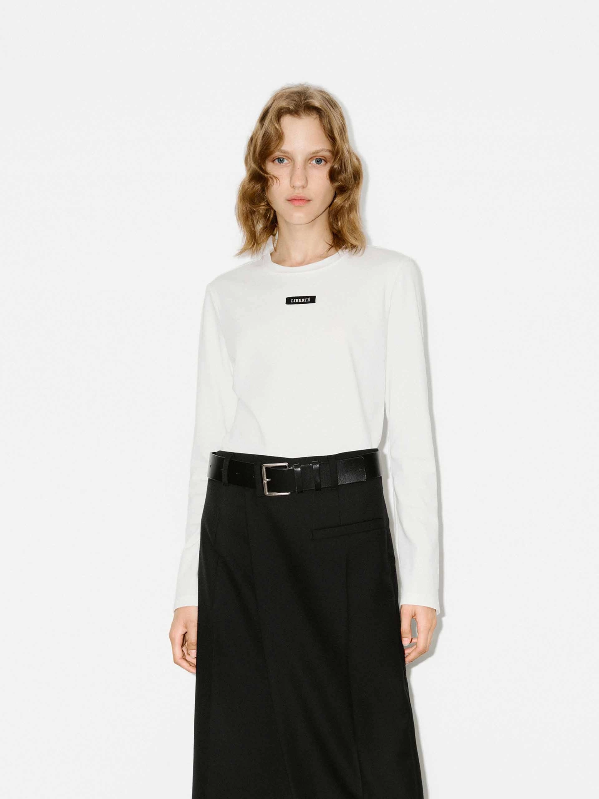 High-End Quality Colorfast Dye Round Neck Letter T-shirt