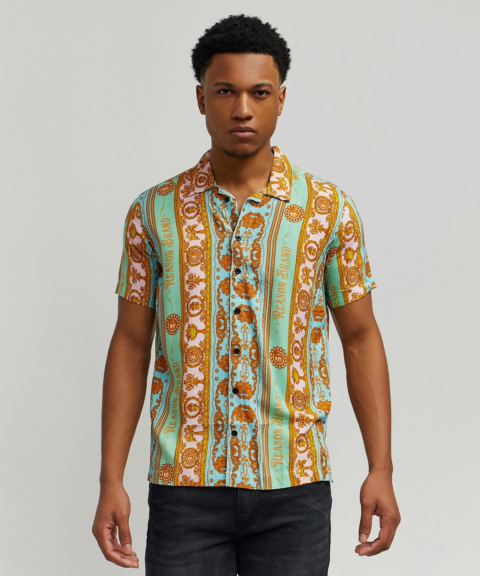 Royal Chain Short Sleeve Shirt Workout Apparel Cooling Technology