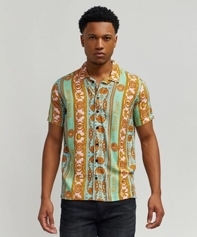 Royal Chain Short Sleeve Shirt Workout Apparel Cooling Technology