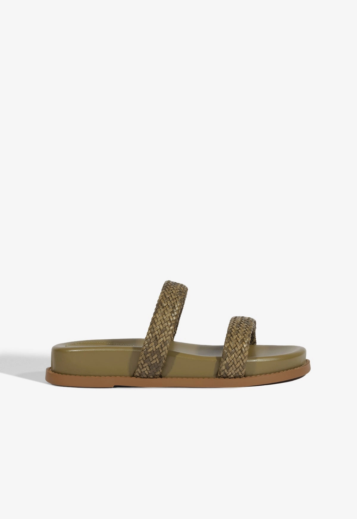 Ruby Green Sporty Sandal Embroidered