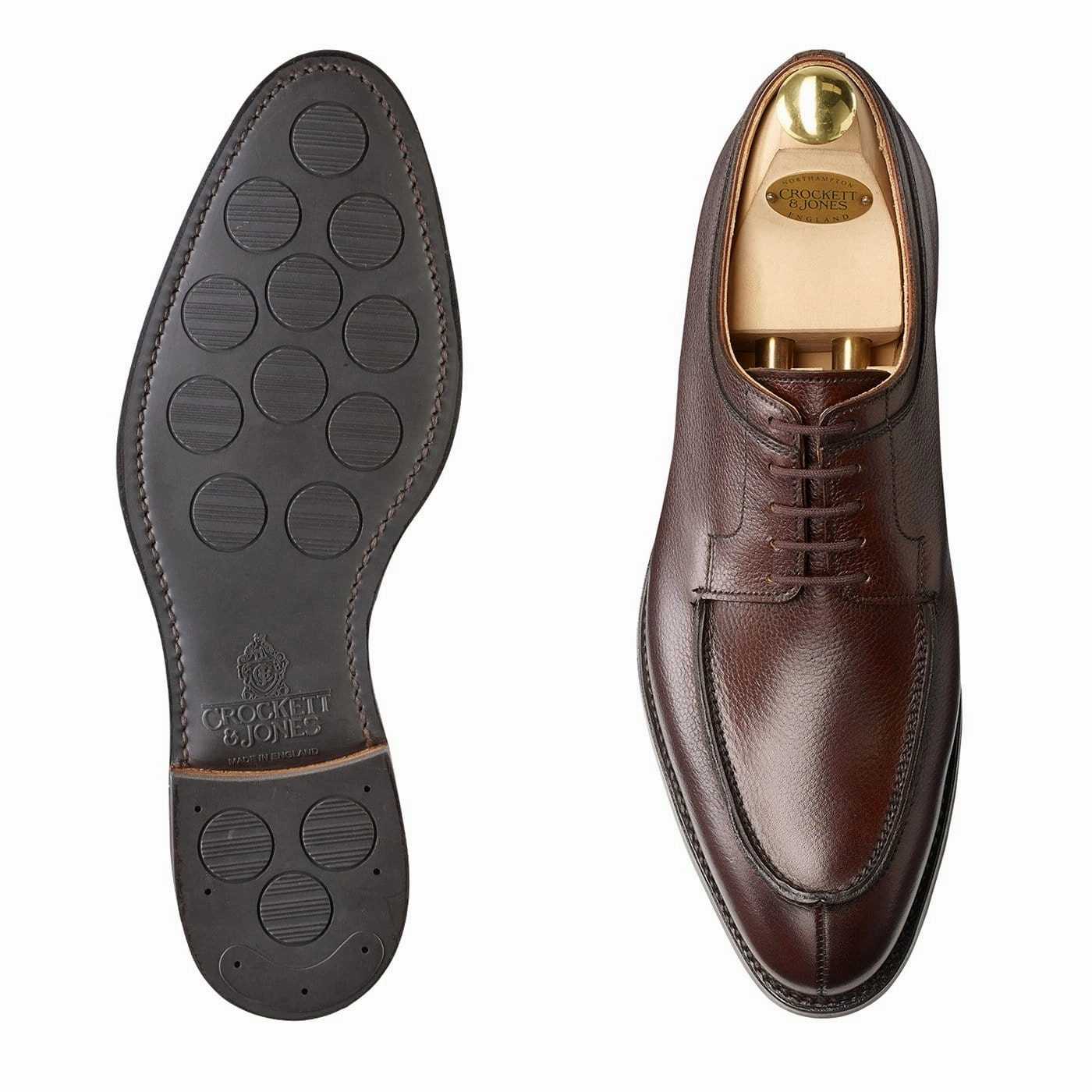Hardwick Dark Brown Pebble Grain Effortless Smart Wear