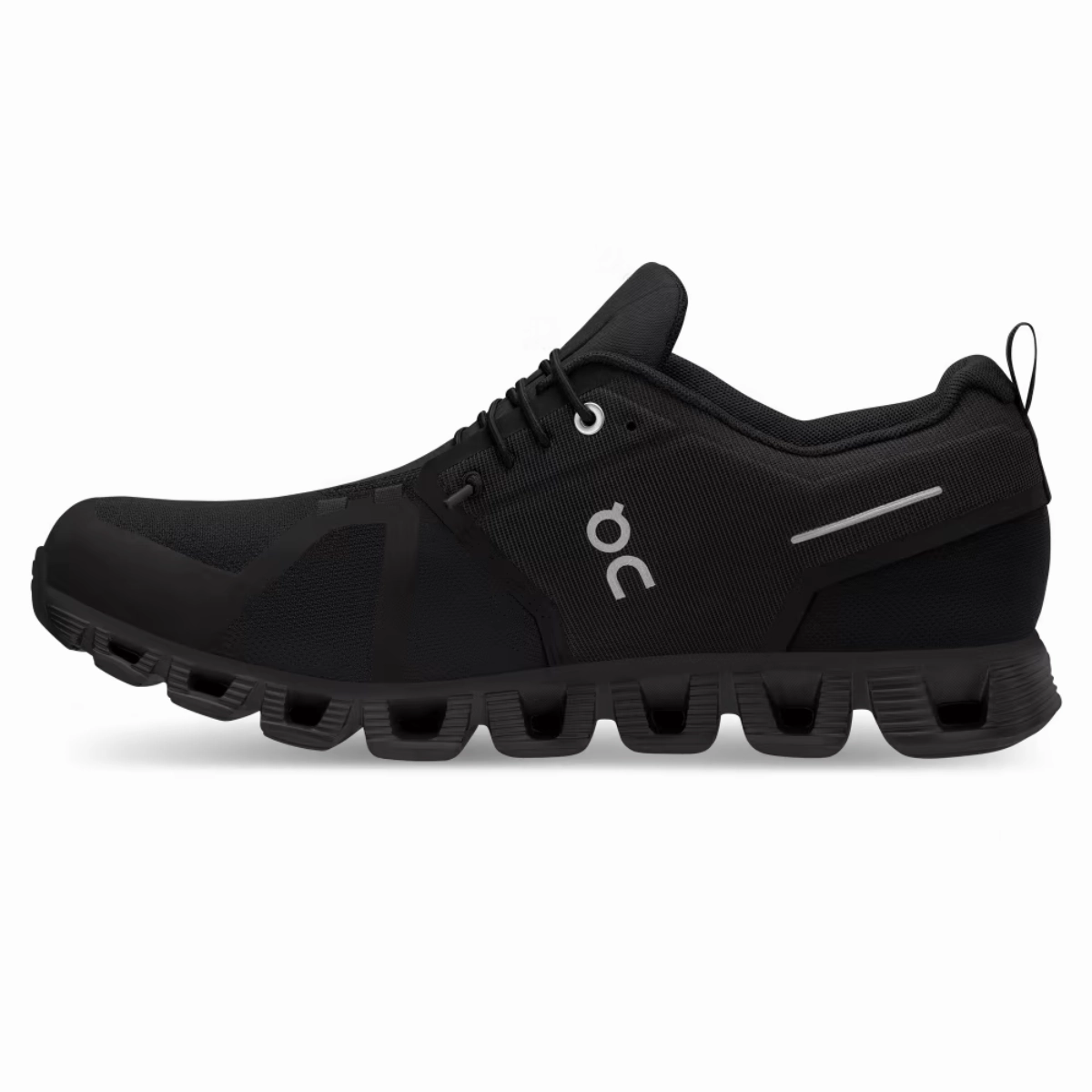 Waterproof Sneakers Men All Black Reinforced Eyelets
