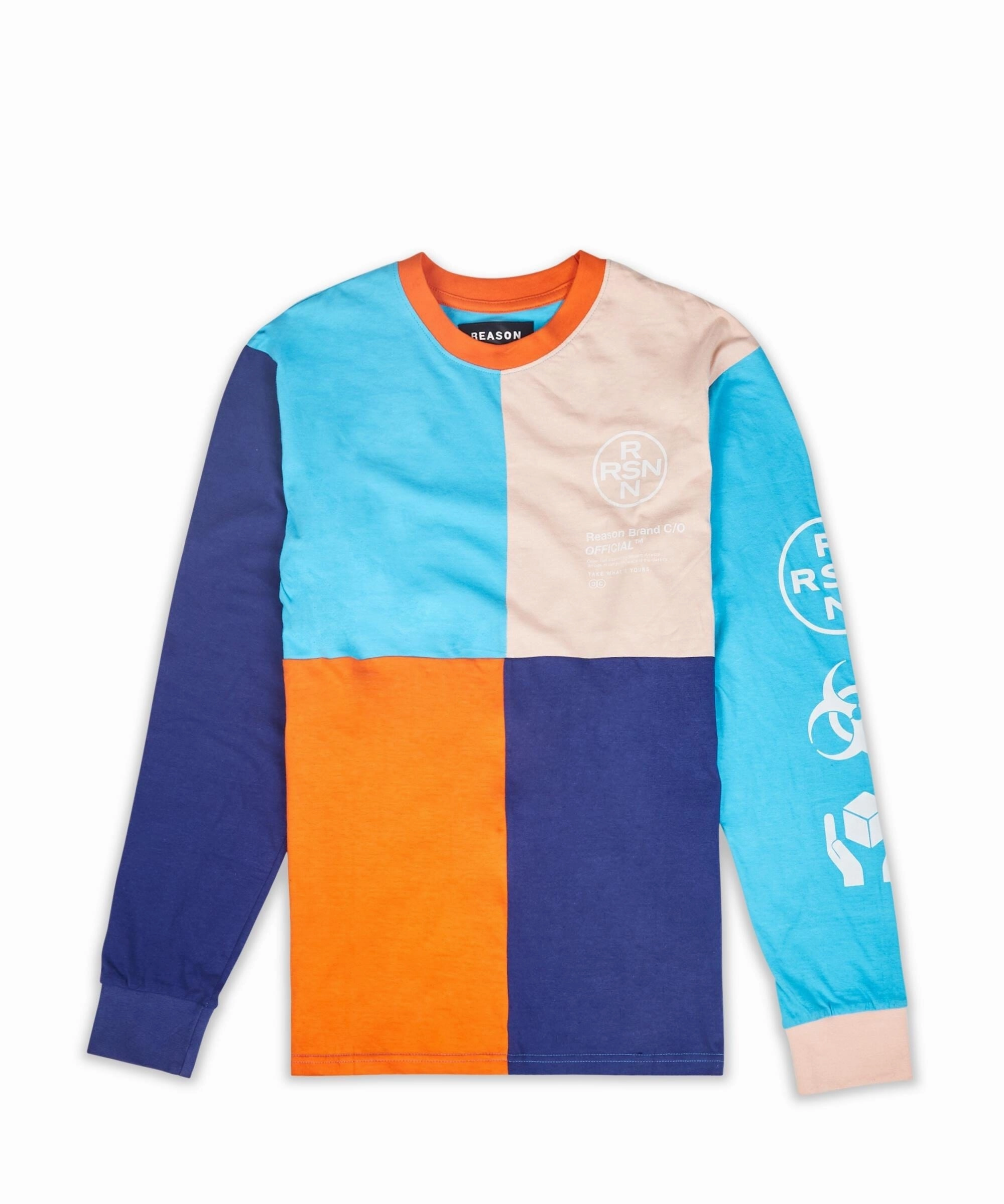 Ethical production Classic Cut Ryan Color Block Long Sleeve Tee