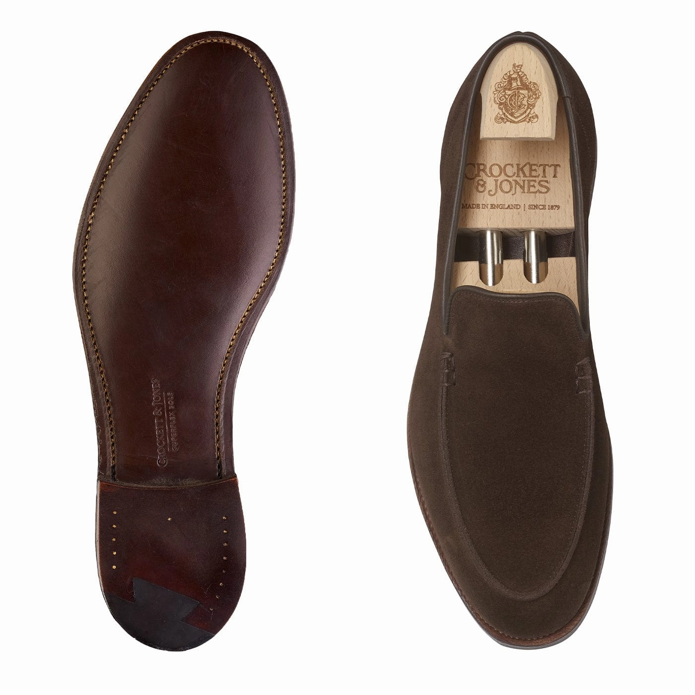 Salcombe Dark Brown Suede Shopping Day