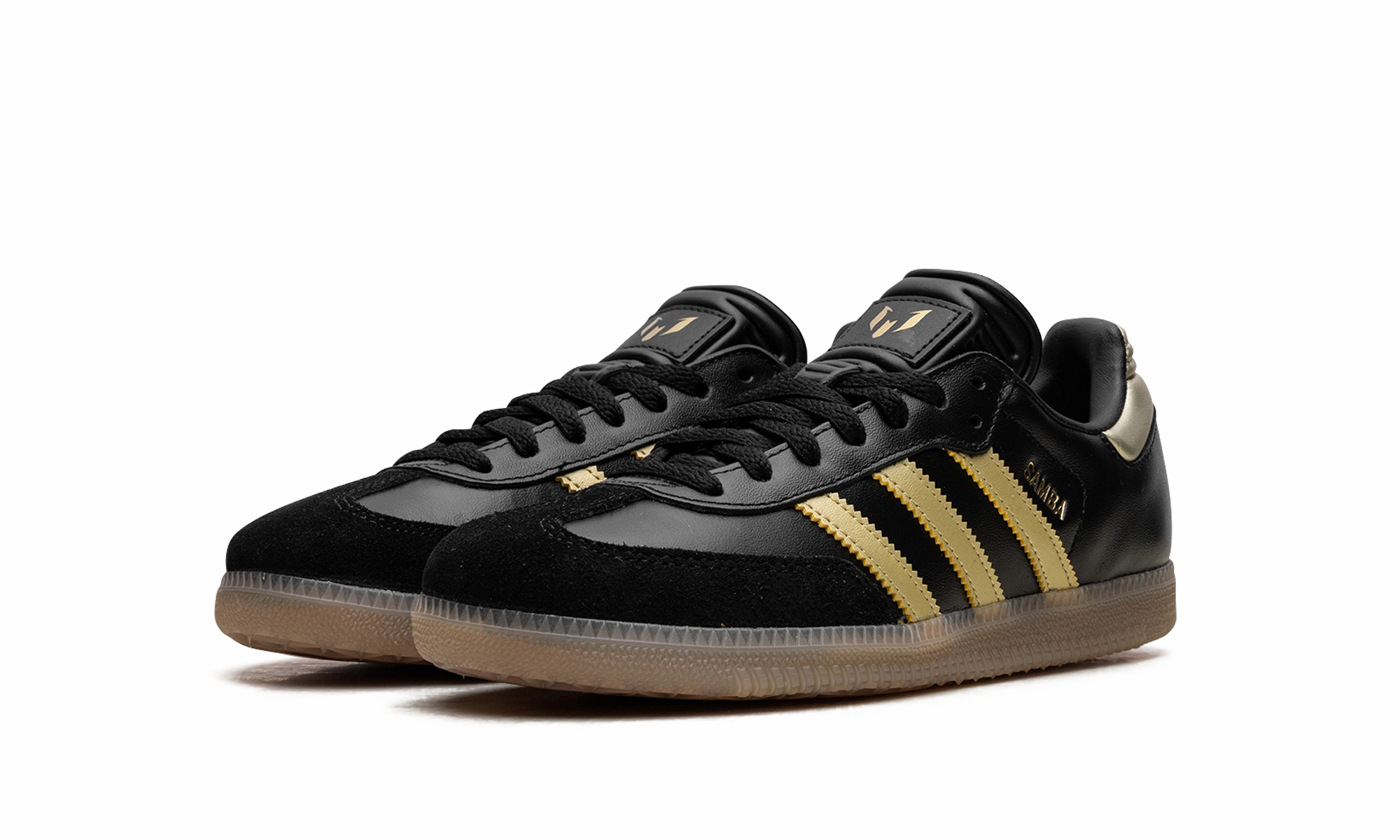 High-Performance Fit Weatherproof Stitching Samba GS "Messi Black / Gold"