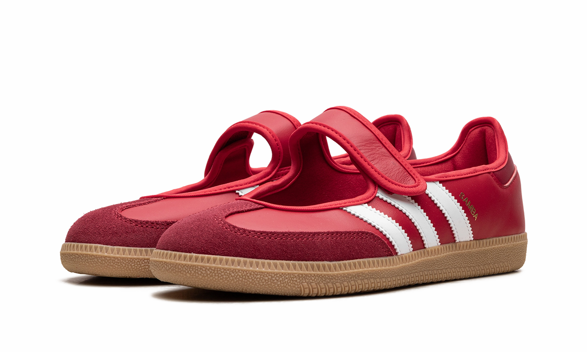 Sweat   wicking Memory foam insole Samba Jane "Scarlet White Gum"