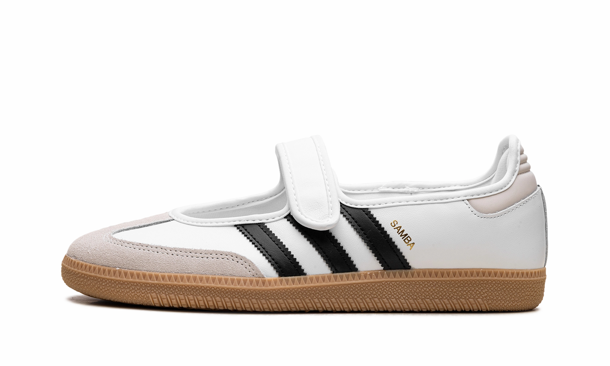 Clean Silhouette Samba Jane "White Black Gum"