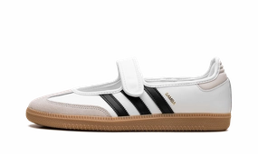 Clean Silhouette Samba Jane "White Black Gum"