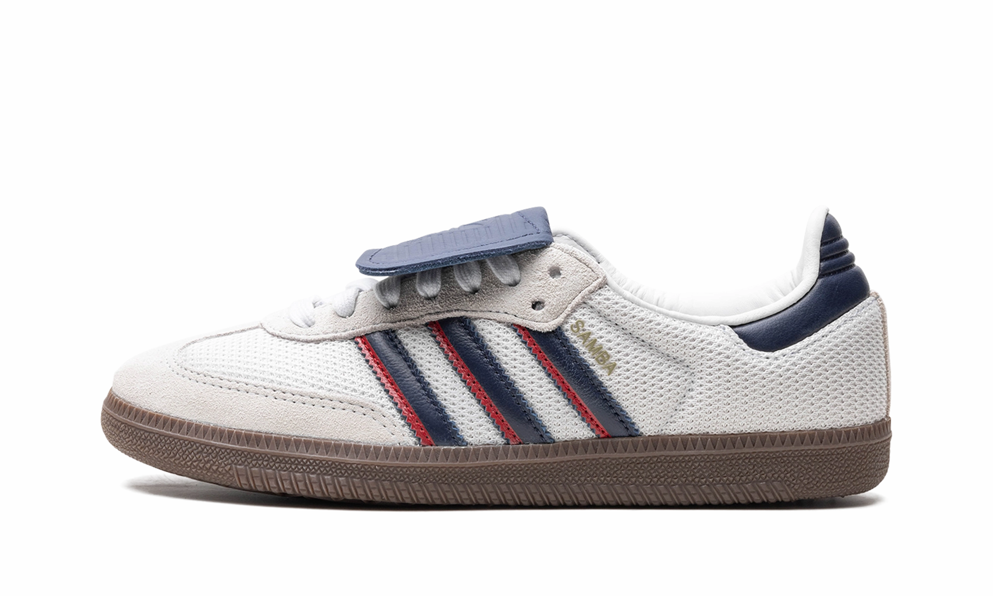 Samba LT "Crystal White Dark Blue" Smooth Step Versatile Comfort Shoes