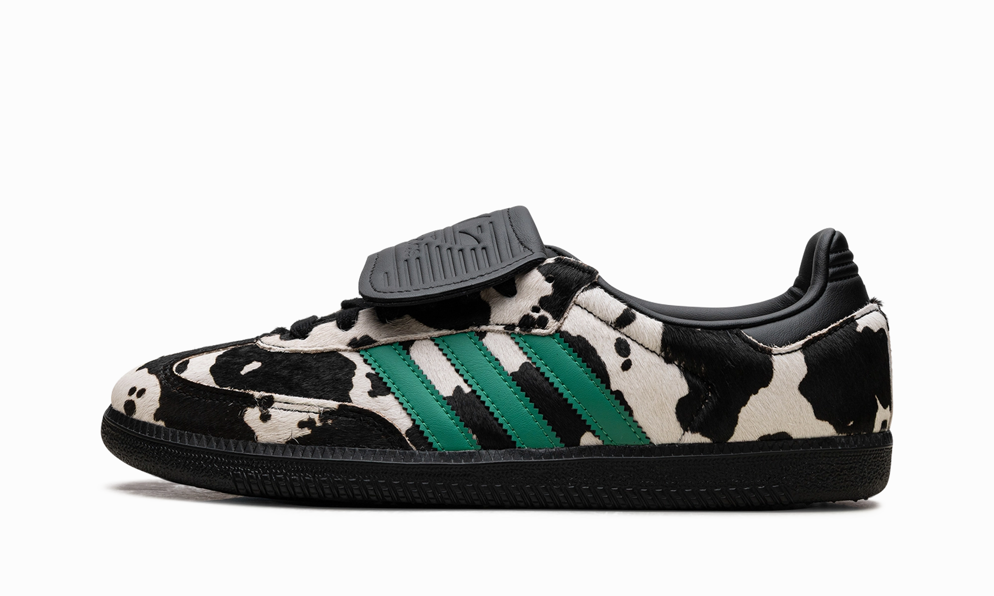 Samba LT WMNS "Cow Print Black White" Stacked Heel Design
