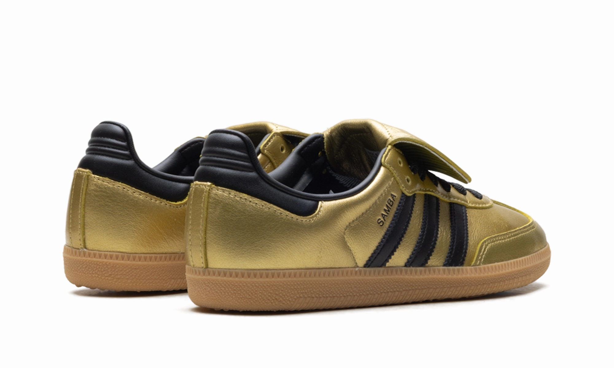 Modern Minimal Mid Top Design Samba LT WMNS "Gold Metallic Black Gum"