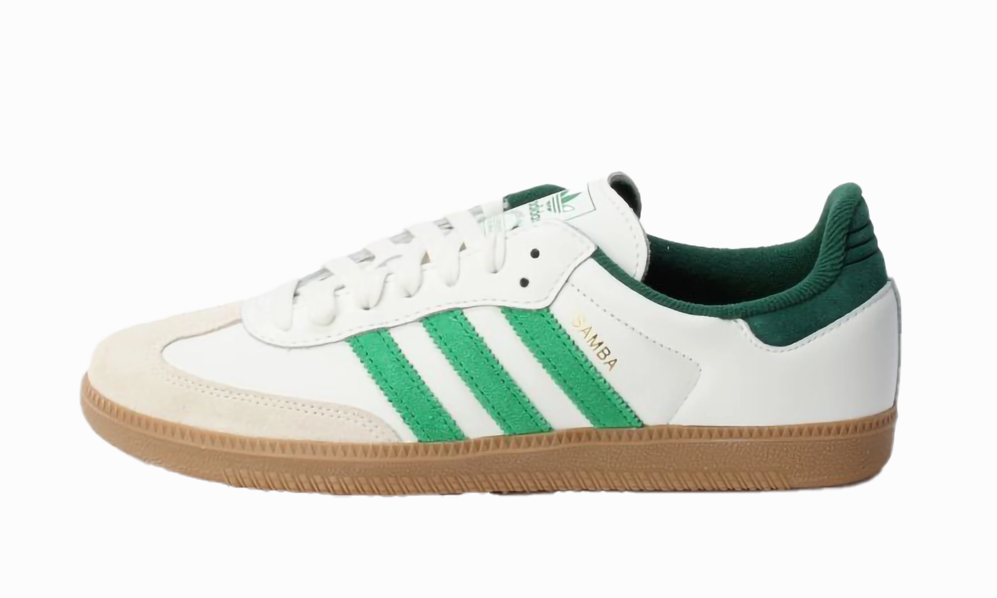 Samba OG "Core White Green" Premium cushioning