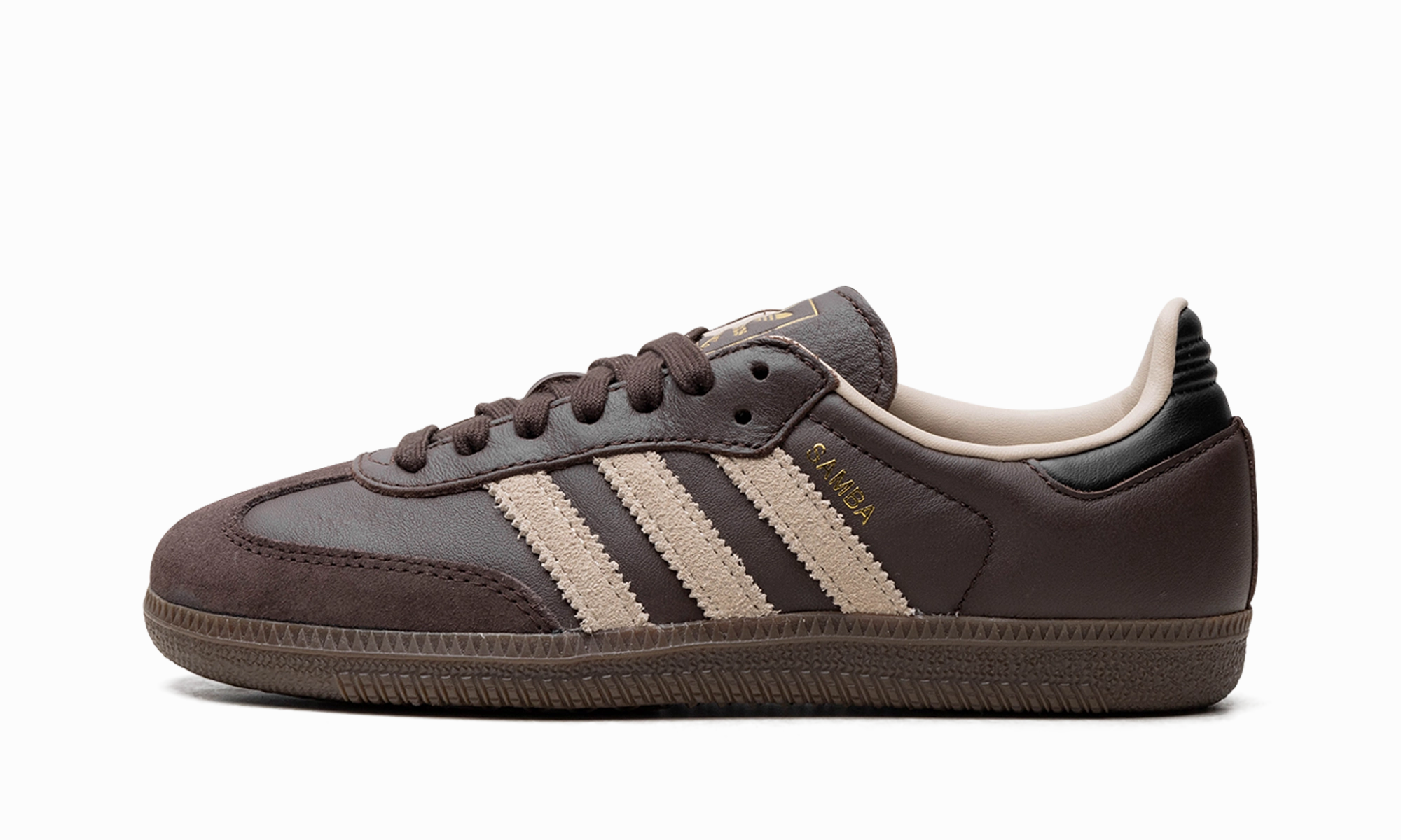 Samba OG "Dark Brown Beige Gum" breathable socks Sustainable Production Process