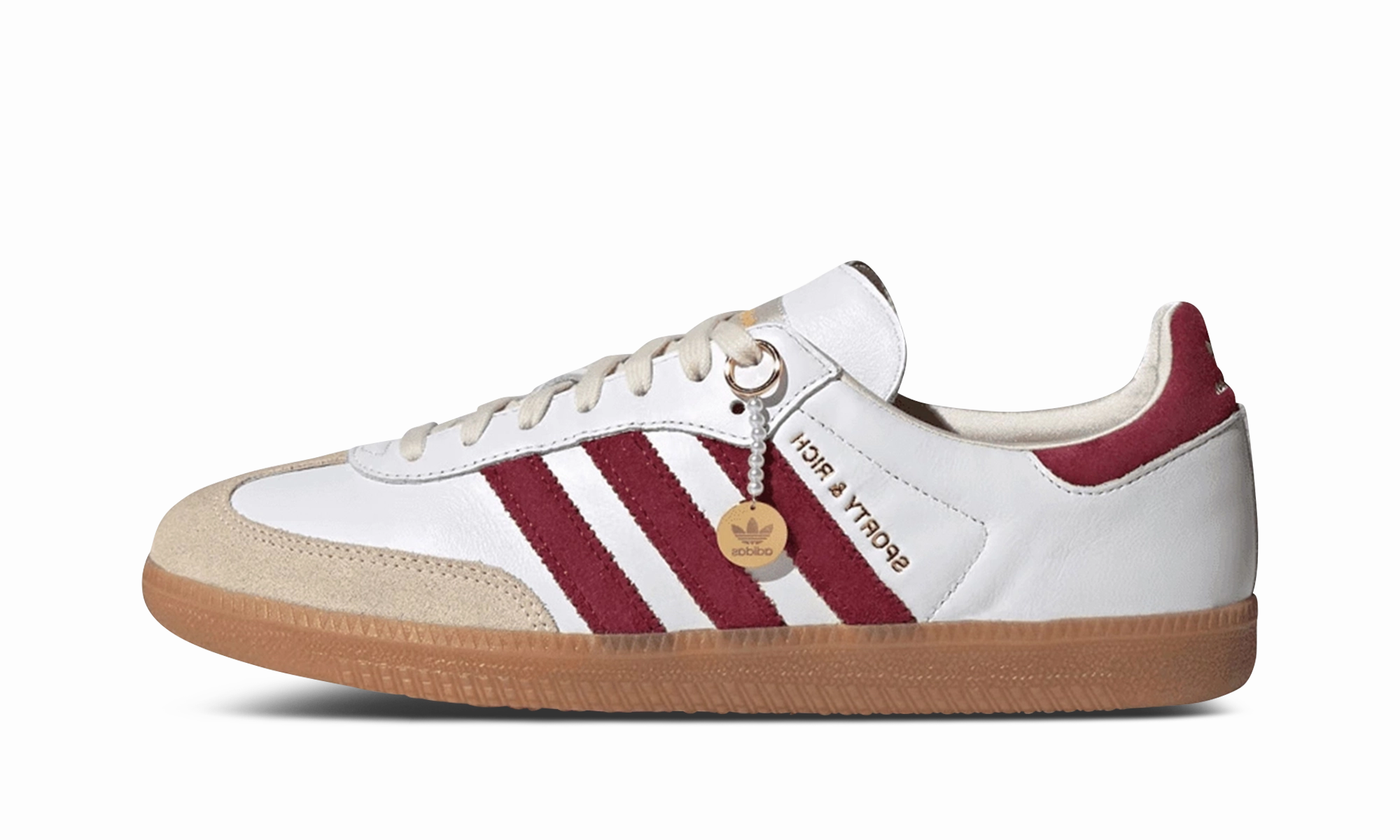 Samba OG "Sporty & Rich - White Core Burgundy" Slip Free Easy on