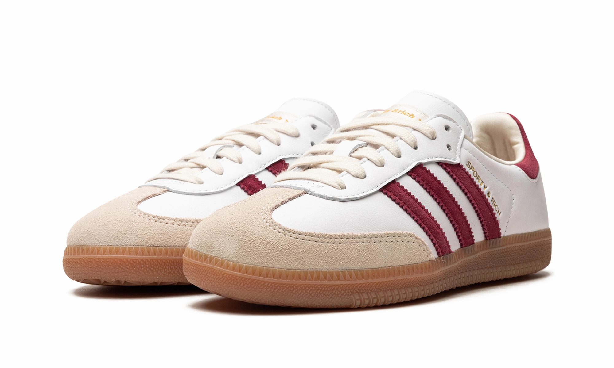 Samba OG "Sporty & Rich - White Core Burgundy" Step Free