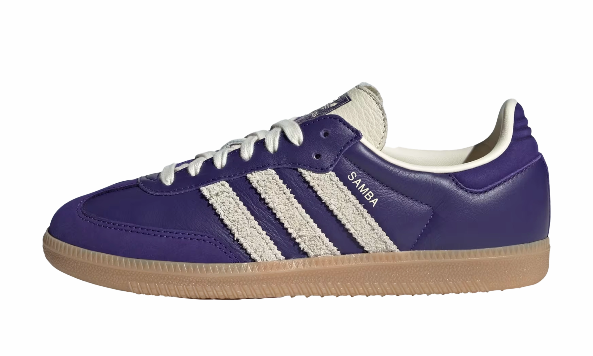 Samba OG WMNS "Collegiate Purple Cream White" Quick Lace Mechanism