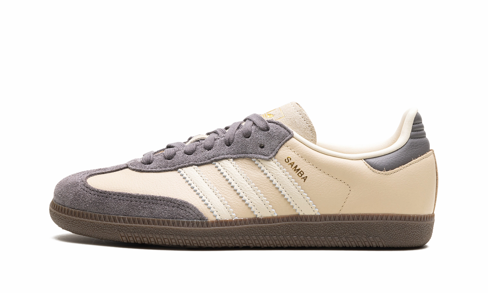 Samba OG WMNS "Crystal Sand Charcoal" Versatile Urban Footwear Modern Street