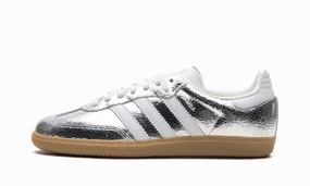 Samba OG WMNS "Silver Metallic Cracked Leather" Work Comfort Test Step