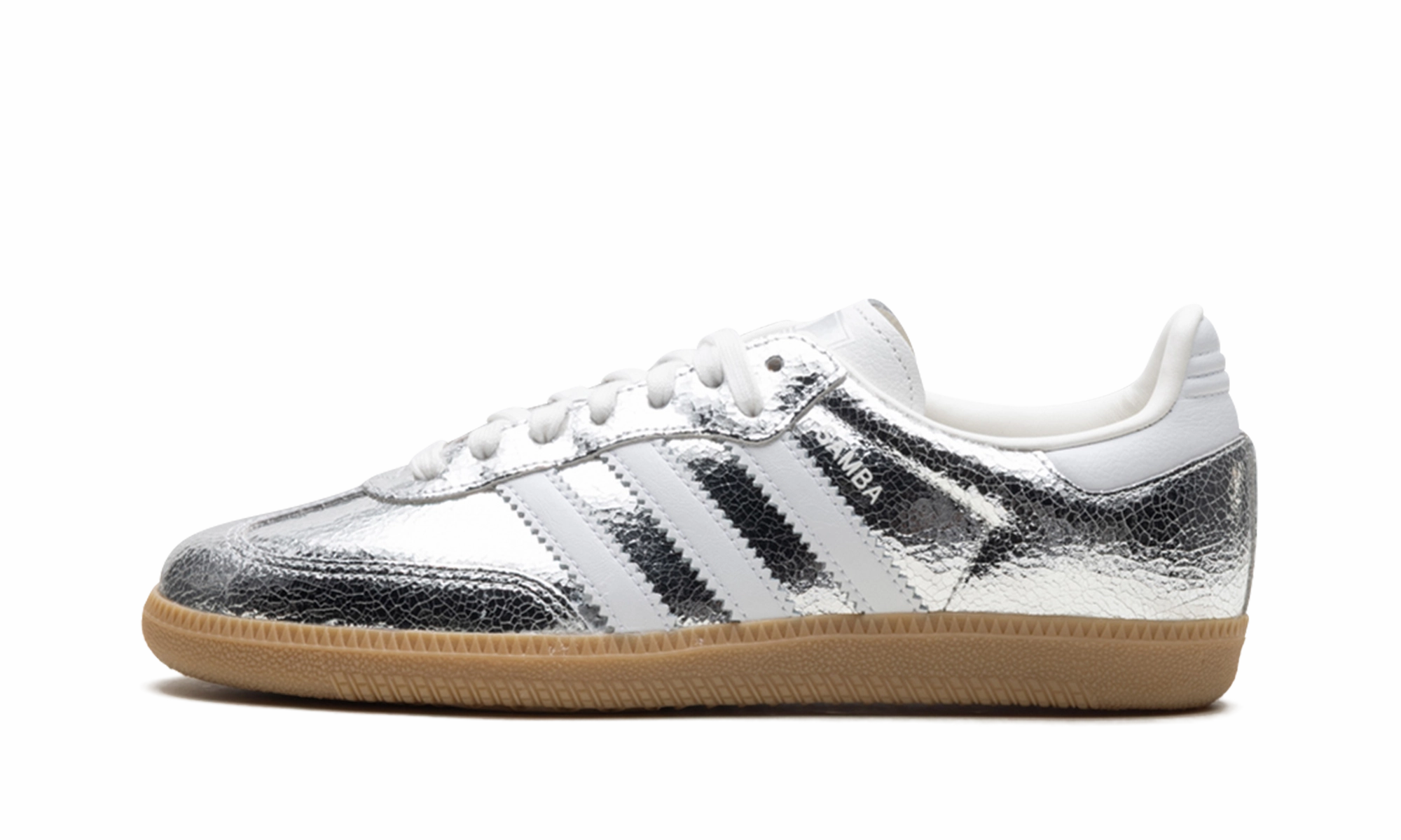 Samba OG WMNS "Silver Metallic Cracked Leather" Work Comfort Test Step